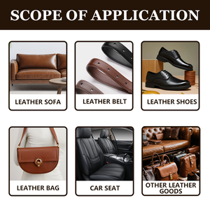 Kit de réparation et d'entretien du <span class=keywords><strong>cuir</strong></span>, grand ensemble, idéal pour nettoyer, réparer, colorer et entretenir les chaussures, les sacs, les canapés - Product Image 5