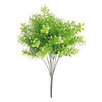 Fournisseur chinois vendant de la herbe artificielle naturelle en petits bouquets, résistante aux UV, écologique, en plastique, pour la décoration de la maison