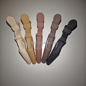 Pinzas de Cocodrilo para Peinar y Seccionar con Doble Bisagra, Diseño de Dientes Anchos, 6 Unidades/Bolsa, con Logotipo Personalizado, para Salón de Belleza Profesional - Product Image 2