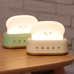 A New Rechargeable and Cute LED <b>Night</b> <b>Light</b> in the Shape of a Toaster for Children's Bedrooms - Product Image 4