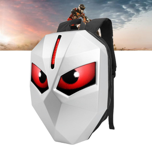 Sac à dos moto LED Night Shadow avec écritures dynamiques lumineuses et yeux de roue, sacoche pour casque intégral de moto - Product Image 1