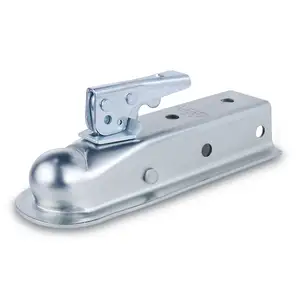 Fit 1-7/8 Ball Trailer Hitch Coupler Farm & Ranch Straight Coupler Accepts a Safty Pin or Coupler Lock