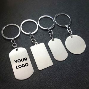 <b>Custom</b> Logo Advertising Promo Gift Metal Alloy Oval Key Chains Blank llaveros Personalizados Keyring Metal Keychain <b>Dog</b> <b>Tags</b> - Product Image 1
