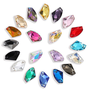 Hebillas planas de alta gama con calidad K9, joyería de diamantes cosida a mano y accesorios de ropa, venta al por mayor de fábrica. - Product Image 1