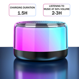 Altoparlanti Moderni Mini RGB con Bluetooth V 5.3, Gadget Retrò in Legno con Funzione Orologio, Altoparlanti Elettronici Trasparenti - Product Image 6