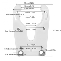 Fourche/Support/Pince porte-outil ISO30 pour changeur d'outils CNC Biesse Auto Tool 1705A0124, Pièces pour le travail du bois