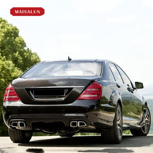 Pour <span class=keywords><strong>Mercedes</strong></span> S W221 <span class=keywords><strong>ancienne</strong></span> mise à niveau nouveau S63 S65 AMG Kit de carrosserie pare-chocs avant pare-chocs arrière diffuseur de pare-chocs arrière - Product Image 5