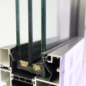 Fenêtre coulissante à battant en alliage d'aluminium avec isolation de pont cassé Motif d'ouverture horizontale Filet d'écran en acier inoxydable - Product Image 1