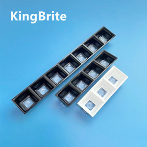 Ensemble de réflecteurs L280*W40mm Grill 7x1, lentille linéaire 30/50/80/30*70 degrés avec réflecteur pour éclairage de bureau - Product Image 6
