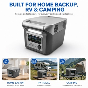 Station d'alimentation portable Hishine 1000W 1280Wh LiFePO4, générateur solaire pour la maison, le <span class=keywords><strong>camping</strong></span>-<span class=keywords><strong>car</strong></span>, le <span class=keywords><strong>camping</strong></span>, les situations d'urgence en extérieur - Product Image 6