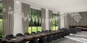 Ecojas thiết kế sang trọng phong cách livingroom biệt thự trang trí chiếu sáng giải pháp pha lê đèn chùm - Product Image 4