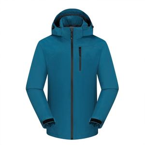 Stock Blank Custom Logo Outdoor Windproof Mens Windbreaker Jacket 100% Polyester Waterproof Hiking Jackets for Men - Product Image 6