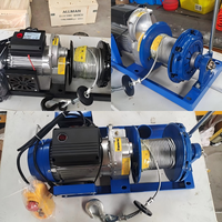 Palans électriques à câble en acier de 1 tonne, 220 V, triphasé, haute performance, avec embrayage, télécommande et protection IP54