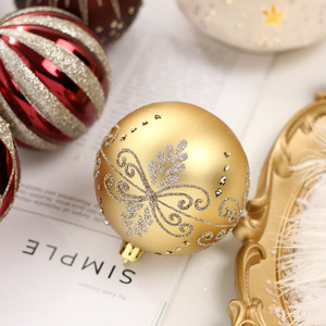 Offre Spéciale décorations de noël 16/ensemble de boule de noël peinte en forme d'ensemble suspendu accessoires de pendentif d'arbre de noël - Product Image 4