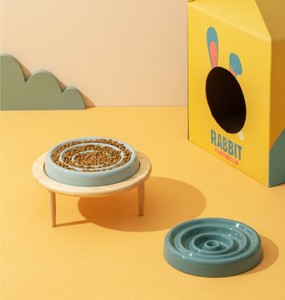 Bol pour chien surélevé en céramique écologique <span class=keywords><strong>de</strong></span> haute qualité, à alimentation lente, avec protection du cou, style luxueux pour une utilisation en intérieur/extérieur - Product Image 6