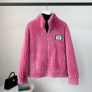 Cappotto caldo invernale in Shearling da donna in pelliccia di agnello da donna - Product Image 2