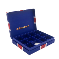 Individuelle Hochzeits-Schokoladen-Geschenkbox aus stabilem Karton, 2-teilig, für Trüffel und Pralinen, mit Logo