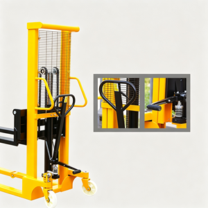 Chariot élévateur manuel hydraulique 1 tonne, transpalette à fourches réglables pour entrepôt, kit CE, neuf et populaire - Product Image 3