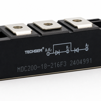 Module de diode TECHSEM MDC200-18-216F3 à montage sur châssis, redresseur de puissance 200A 1800V pour onduleurs PWM et applications industrielles