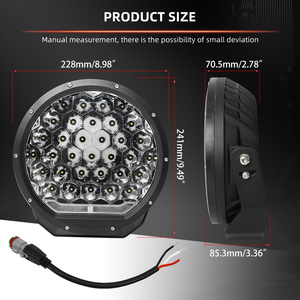 Offre Spéciale meilleur <span class=keywords><strong>prix</strong></span> 2000m voiture pare-chocs toit Spot Led conduite lumière avec DRL 9 pouces Led projecteurs pour 4x4 4WD - Product Image 5