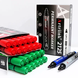물류용 방수 대형 팁 펜 속건조 오일 기반 영구 마커 익스프레스 배송 상자 표시 6mm 쓰기 폭 - Product Image 2