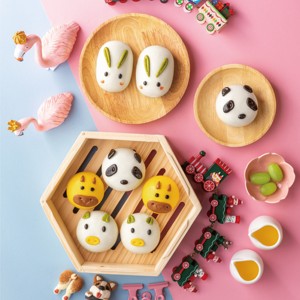 Sanquan - Bollos de Frijol Rojo con Forma de Vaca - Dulces Congelados Chinos de Trigo Suave en Caja para Congeladores de Supermercados - Product Image 4