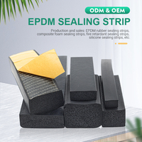 Bandes d'étanchéité auto-adhésives en mousse EPDM de taille personnalisée Bandes d'étanchéité souples extrudées en caoutchouc EPDM NBR