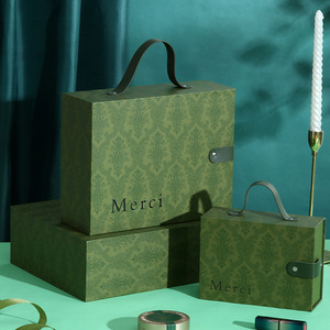 Business <strong>Cardboard</strong> <strong>Suitcase</strong> Baby Born Hijab Beauty New Jewelry Shirt Bag Gift Box Set 2024 - Product Image 5