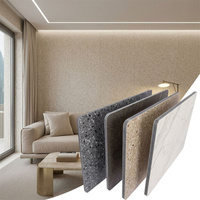 Panneau mural en fibre de bois de bambou co-extrudé avec placage de charbon de bois, facile d'entretien, panneau WPC en cristal de carbone pour la décoration intérieure