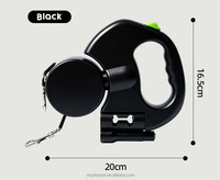 Laisse Rétractable pour Animaux de Compagnie, Meilleure Vente en Usine, pour Chiens et Chats, Design Réfléchissant, Matériau ABS Durable, Extension Automatique Réglable