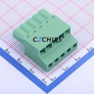 KF2EDGKC-5.0-5P Plug-in Terminal Block P=5mm Connector ( Connector Type: Plug )( Construction: 1x5P )( Pitch: 5mm ) - Product Image 1
