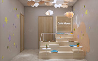 Meubles de boutique de café en bois à la mode, Design de bonbons personnalisés, présentation de boutique de beignets, comptoir de Bar de café moderne