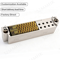 Connecteur rectangulaire haute densité série CRM252, boîtier métallique, points de contact à ressort de précision, application de qualité industrielle