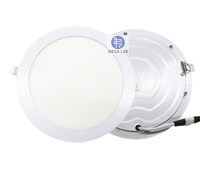 Lampu Panel LED Plafon Modern untuk Interior, 3W-24W, RA70, IP44, Aluminium, untuk Kamar Mandi & Kantor