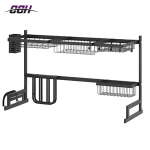 CCH 2 livelli scolapiatti Organizer da cucina piatto di asciugatura scolapiatti da banco ripiano stendino da cucina stendino sopra il lavandino - Product Image 5