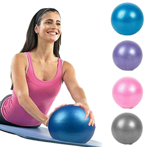 Ballon de yoga fitness en PVC lisse, ballon d'exercice de 15 à 19,9 pouces, pour adultes, bleu, rose, violet, gris - Product Image 1
