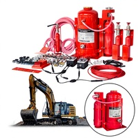 Système automatique d'extinction d'incendie pour véhicules (AVFSS) en acier, conforme aux normes NFPA 10, NFPA 17, AS 5062 et CE