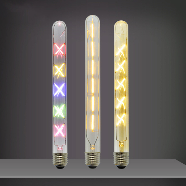 Vintage Smart LED Filament Tube Light Bulb Warm White Long Glass E27/E14 for Interior Decoration and Decorative Lights