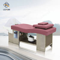 Meubles de salon de coiffure multifonctionnel hydrothérapie chaise de circulation Table de massage traitement de la tête lit de shampooing