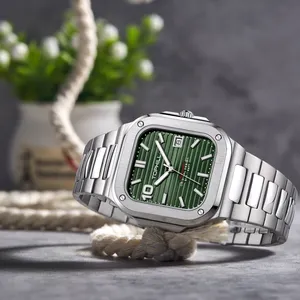 Commercio all'ingrosso OEM ODM Logo del marchio personalizzato orologi meccanici da uomo con movimento automatico in acciaio inossidabile 316L impermeabili di lusso per uomo