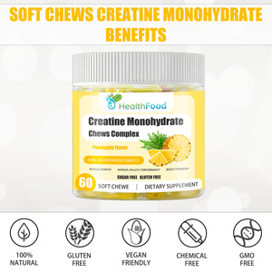 Gomitas Masticables de Creatina Monohidrato HealthFood, Complejo de Gomitas Blandas, Mejora el Rendimiento Atlético y el Crecimiento Muscular, Suplemento Dietético - Product Image 3