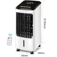 Ventilateur de climatisation portable 4L avec télécommande, refroidisseur d'air vertical sans pales