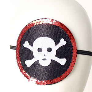 Set di Accessori per Costume da Pirata con Motivo a Teschio e Decorazioni in Paillettes, per Feste a Tema, Cosplay, Travestimenti di Halloween, Fascia per Capelli da Pirata - Product Image 4