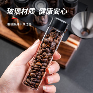 Support de rangement pour grains de café Kafei Shi, 10 bouteilles en verre hermétiques avec système de distribution, pour la maison ou la présentation en café - Product Image 4