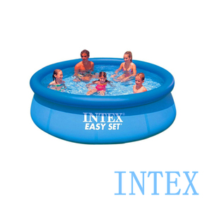 B02 Pcp <span class=keywords><strong>Piscine</strong></span> gonflable pliable en PVC <span class=keywords><strong>Accessoires</strong></span> <span class=keywords><strong>Intex</strong></span> 28116 10FT X 24IN Easy Set <span class=keywords><strong>Piscine</strong></span> hors sol gonflable Bain froid - Product Image 2