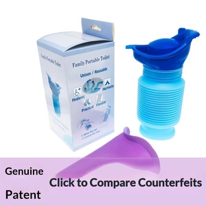 Urinoir portable 750 ml pour femmes, matériau PPT TPR, urinoir rétractable pour voyages en plein air, voiture, urgence - Product Image 4