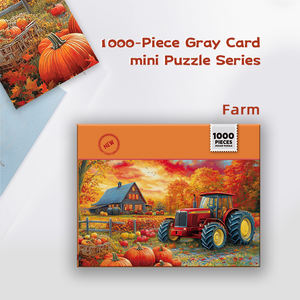 Rompecabezas de Granja de Cartón Gris de 1000 Piezas, 75x50cm, Juguete Educativo para Adultos y Niños, Regalo - Product Image 3