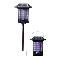 Lampu tenaga surya LED otomatis nyala/mati, lampu pembunuh nyamuk tahan air untuk Vila taman desain lanskap catu daya listrik