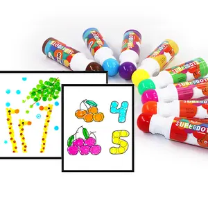 Non Tossico di colore di acqua inchiostri a base 8PK art set marcatori, lavabile dot marcatori per I Bambini di disegno