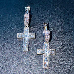 Orecchini Pendenti Scintillanti con Micro Pavé di Zirconi per Donne, Gioielli Eleganti e di Tendenza - Product Image 4